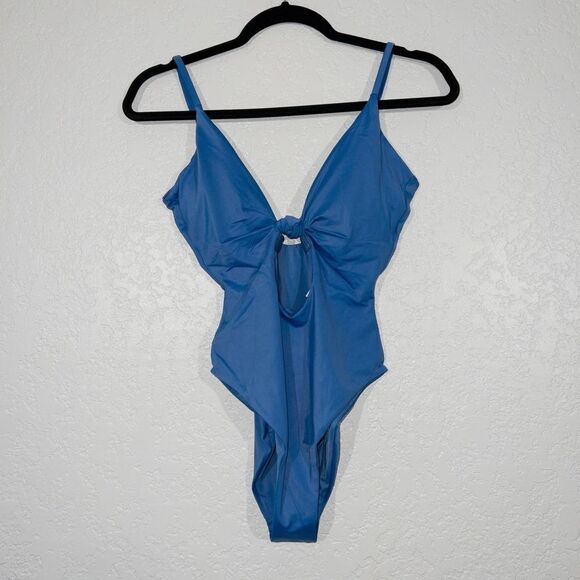 NWT Andie Horizon Blue The Santorini One Piece Swimsuit Size Small - Picture 2 of 6